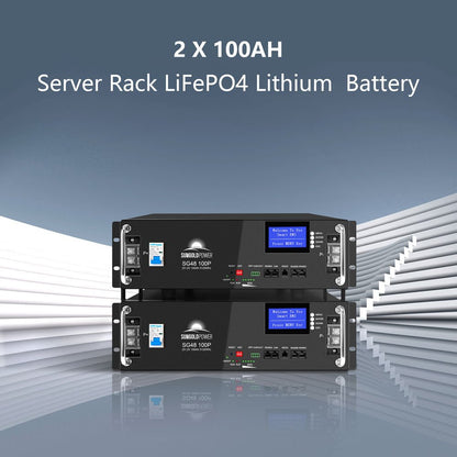 Off-Grid Solar Kit 8000W 48VDC 120V/240V LifePo4 10.24KWH-16.07KWH Lithium Battery 8 X 415 Watts Solar Panels SGR-8K10E