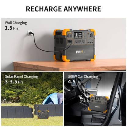 PECRON E2400LFP Portable Power Station 2400W 2048Wh