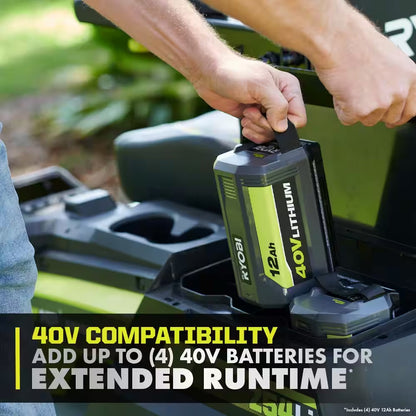 80V HP Brushless 54 In. Battery Electric Cordless Zero Turn Riding Mower (3) 80V Batteries (4) 40V Batteries and Charger
