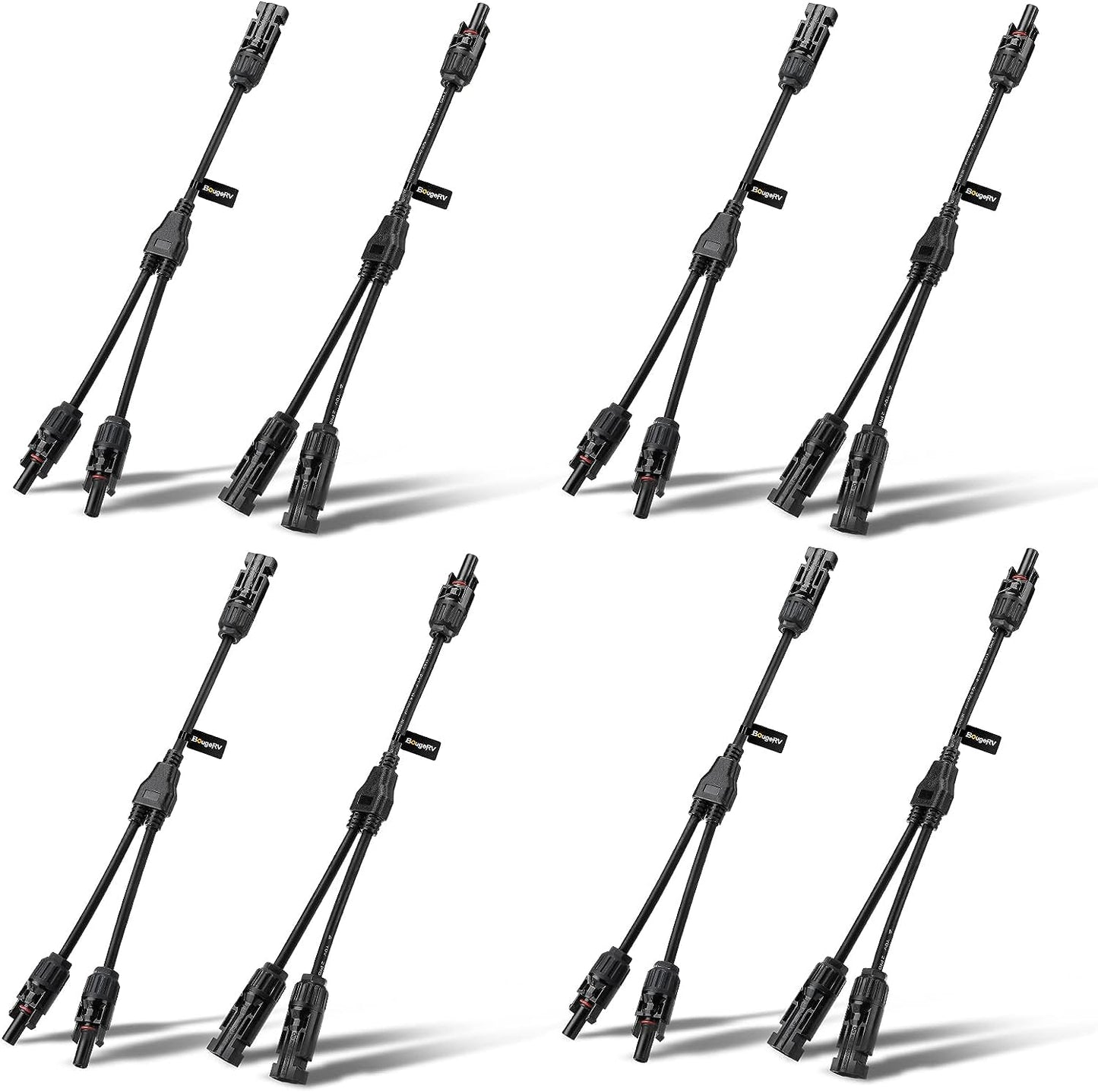 BougeRV Solar Panel Parallel  Connectors 1 to 2 Solar Cable  Wire