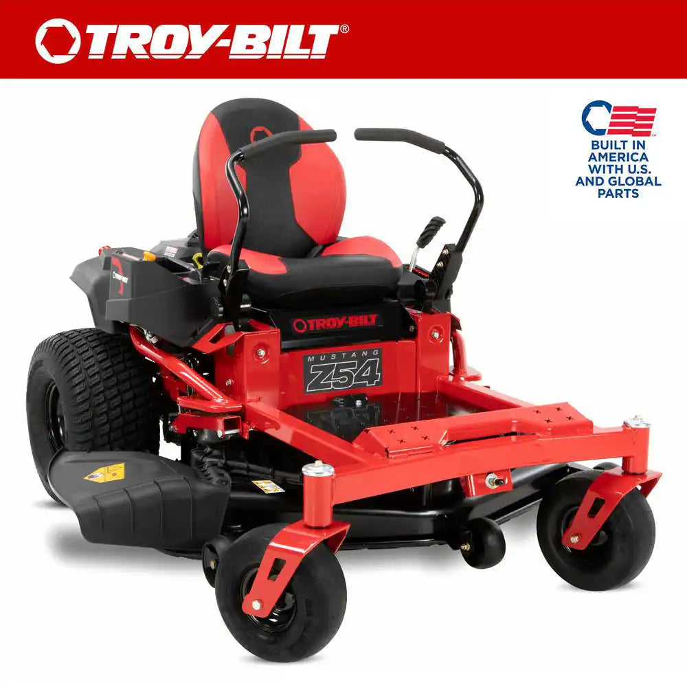 Mustang 54 In. 24 HP V-Twin Kohler 7000 Series Engine Dual Hydrostatic Drive Gas Zero Turn Riding Lawn Mower