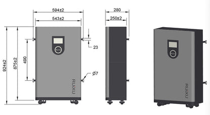 RUiXU | Lithi2-16 | 51.2V314Ah | 16kWh Battery | UL1973,9540A,9540,CEC,SGIP