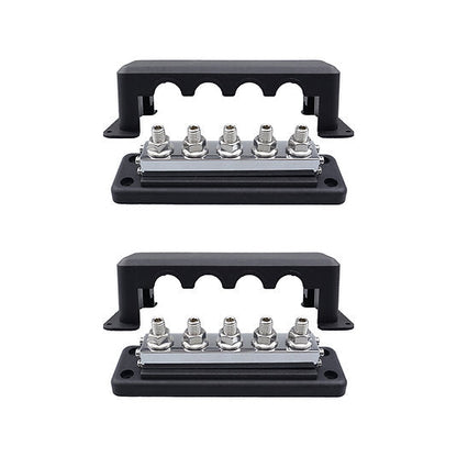 RUiXU Busbar | 3/8" (M10) Terminal Studs | One Pair | | 600A