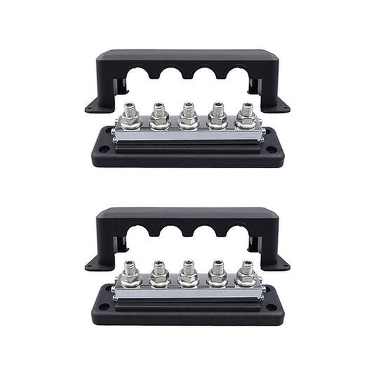 RUiXU Busbar | 3/8" (M10) Terminal Studs | One Pair | | 600A