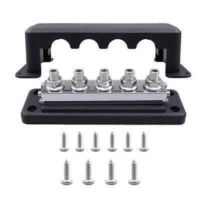 RUiXU Busbar | 3/8" (M10) Terminal Studs | One Pair | | 600A