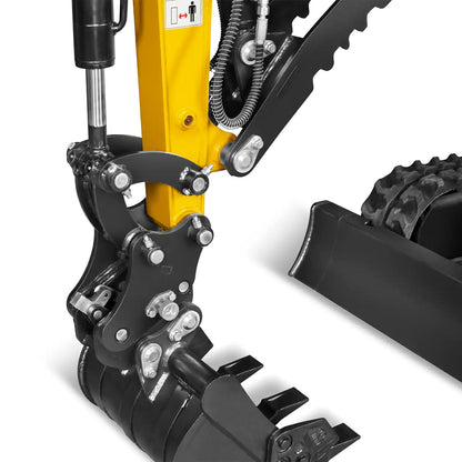 Mini Compact Excavator Kubota D722 Engine, 65.7” Max. Digging Depth, 2700 LBS Operating Weight, MEC12