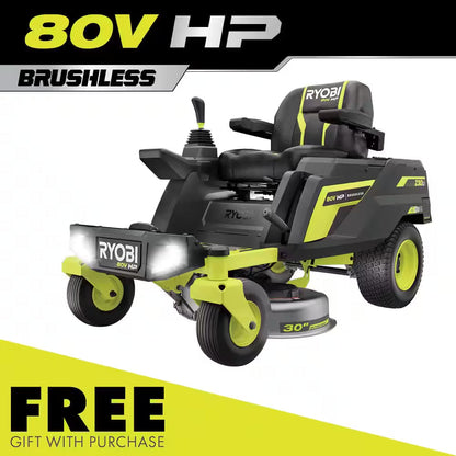 80V HP Brushless 54 In. Battery Electric Cordless Zero Turn Riding Mower (3) 80V Batteries (4) 40V Batteries and Charger